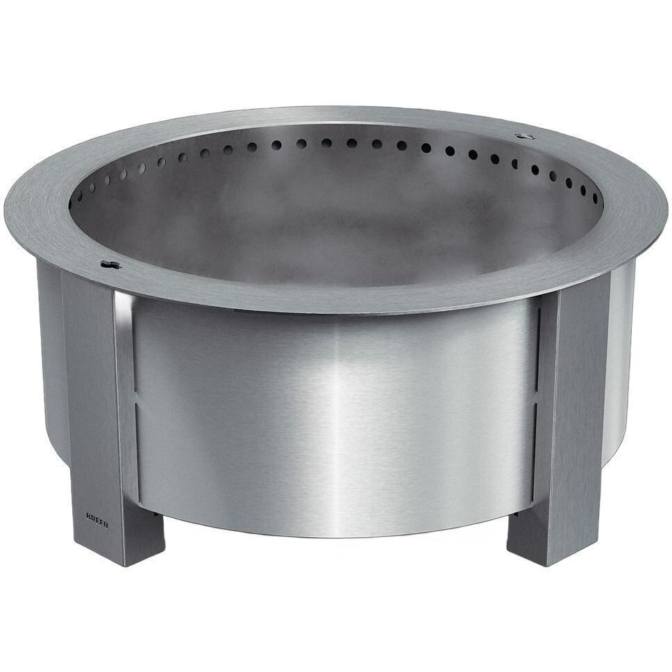 Breeo BR-X30S X Series 30 Inch Smokeless Round Stainless Steel Wood Burning Fire Pit - Front View - White Background thumbnail