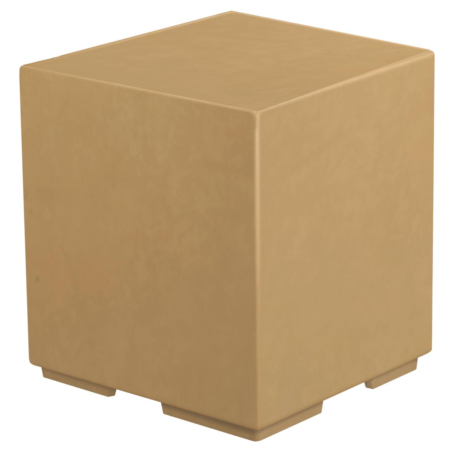 The Outdoor Plus 16-Inch GFRC Pillar Stand - Brown