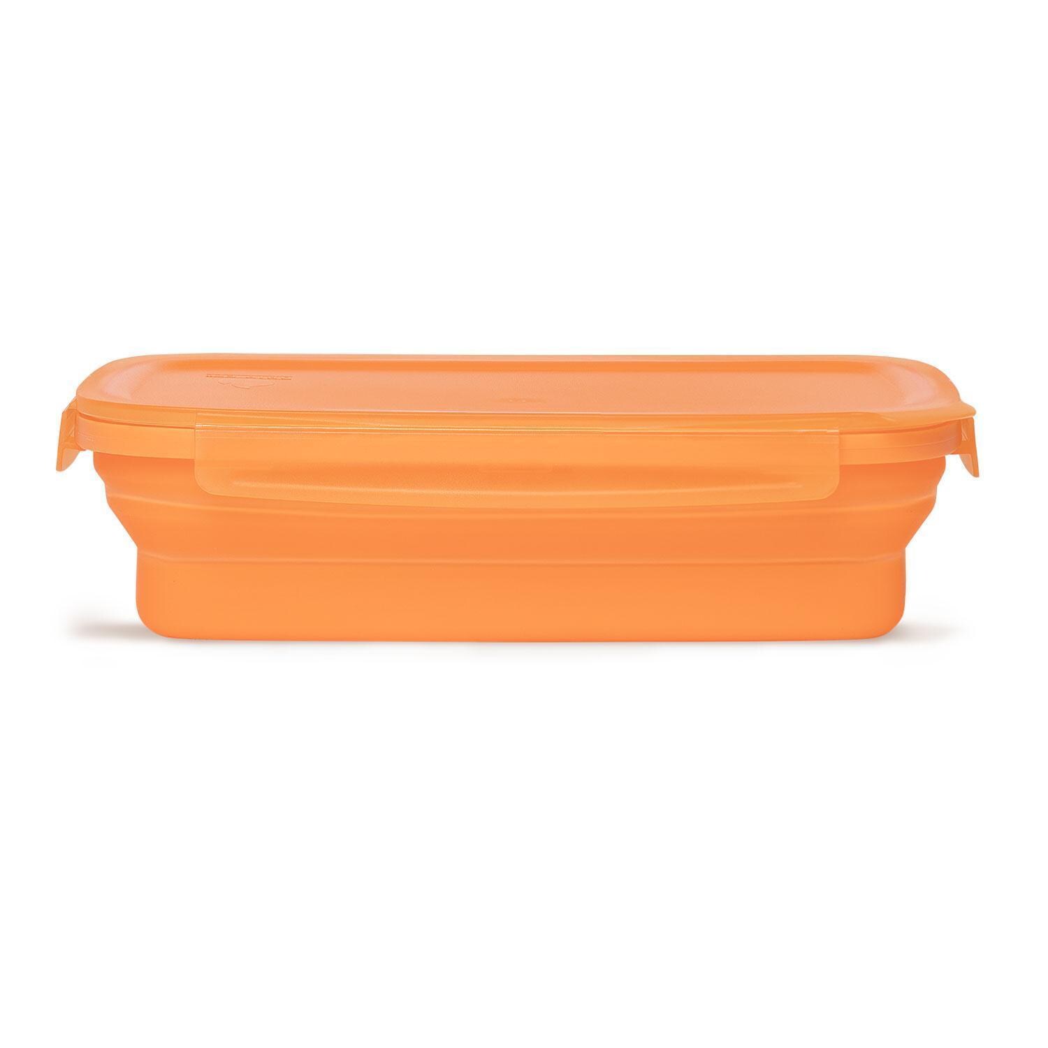 Drip EZ SCNDZ-3PK-1-OR Secondz Food Storage Prep Tub - Orange - Large Food Storage - White Background thumbnail