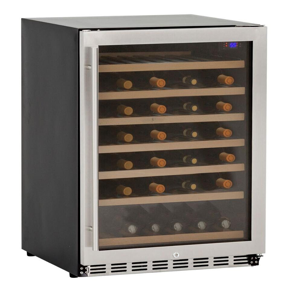 Summerset 24-Inch 5.3 Cu. Ft. 54 Bottle Outdoor Rated Deluxe Wine Cooler - SSRFR-24DWC