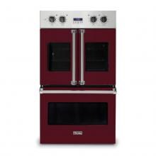 Viking Professional 7 Series 30-Inch Built-In French Door Convection Double Electric Oven - Burgundy - VDOF7301BU image