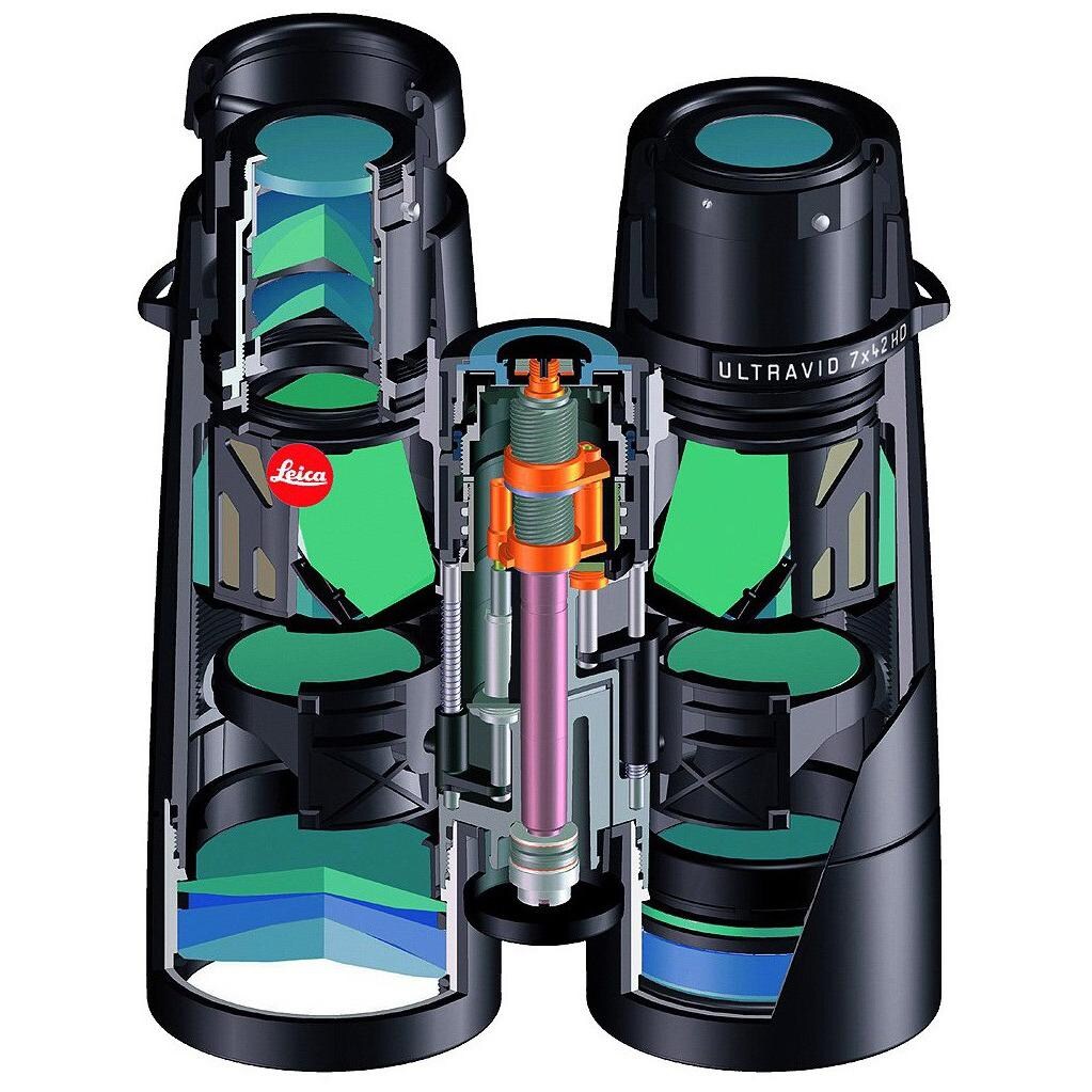 Leica Ultravid HD 10x50 Armored Binoculars: Interior thumbnail