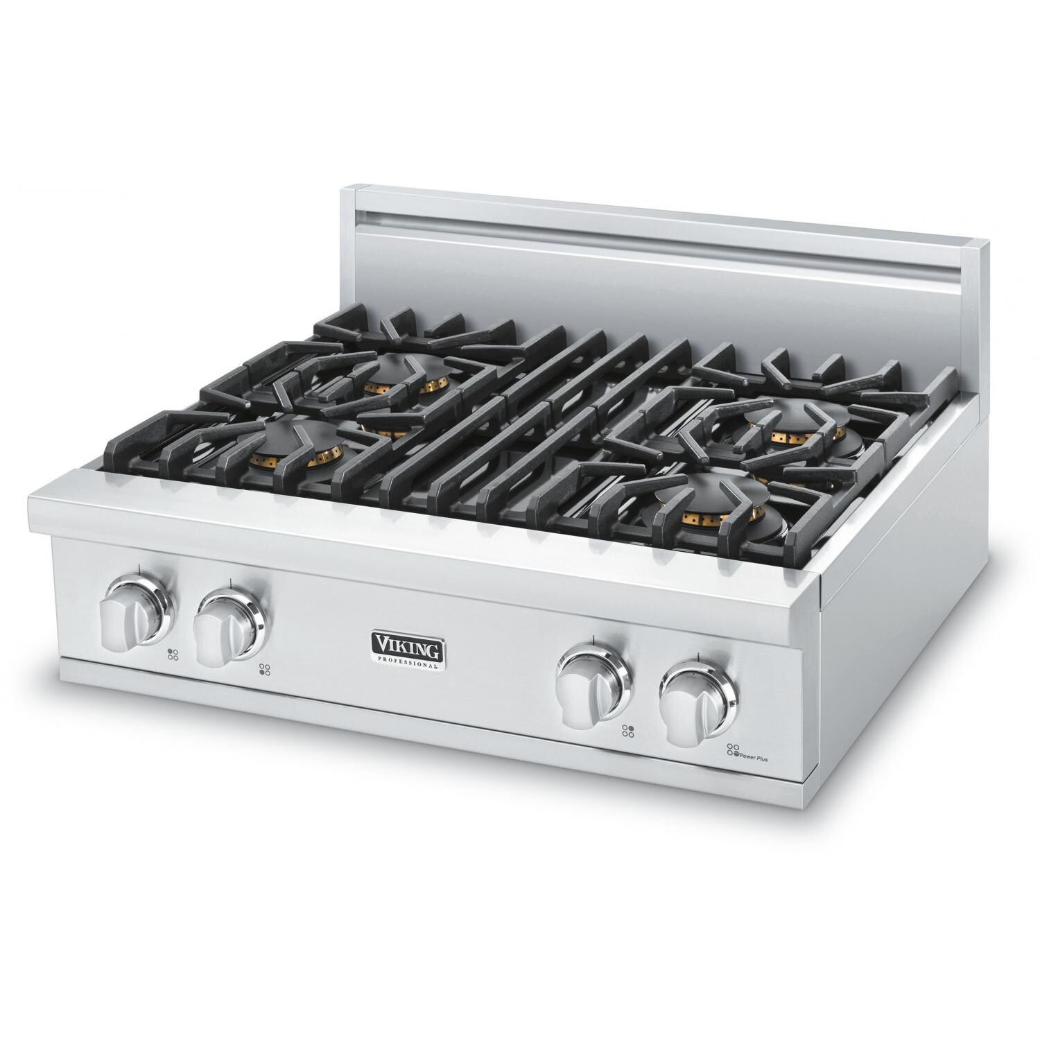 Viking Professional 5 Series 30-Inch 4-Burner Natural Gas Rangetop - Stainless Steel - VRT5304BSS