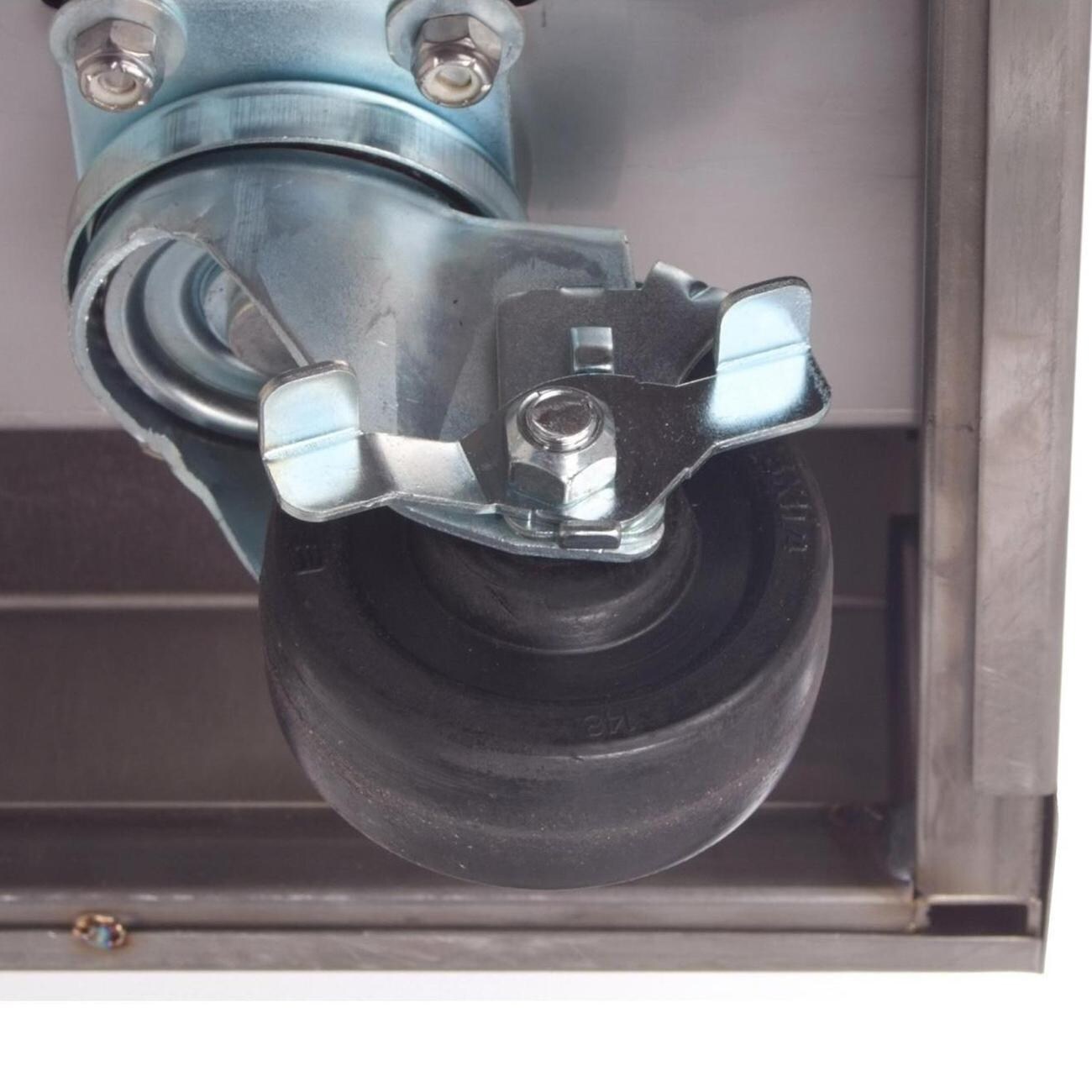 BBQ Guys Stainless Steel Kamado Cart - Locking Caster Wheel thumbnail