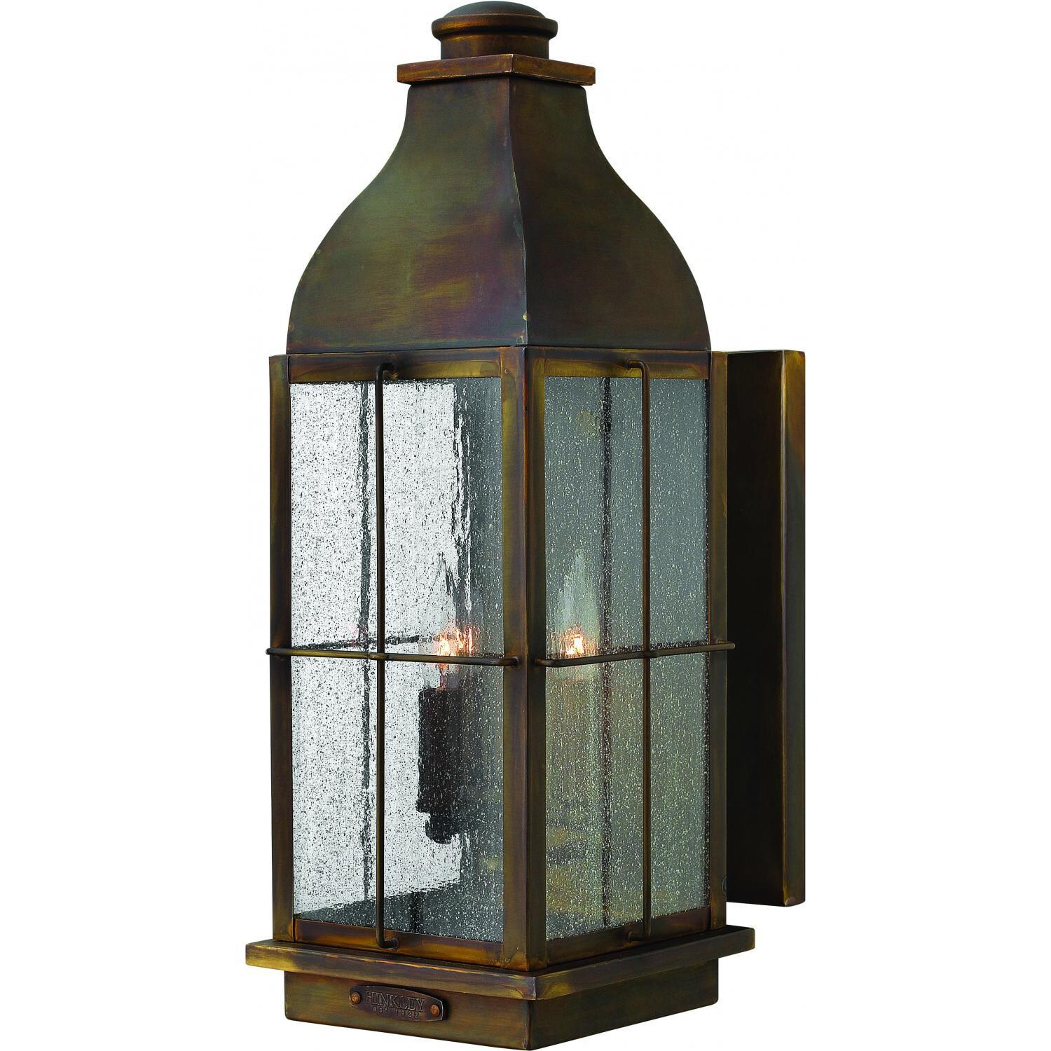 Hinkley Lighting Bingham Three Light 21-Inch Outdoor Wall Light - Sienna - 2045SN