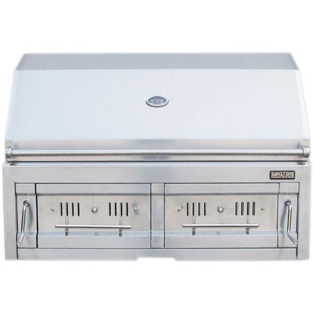 Sunstone 42-Inch Built-In Dual Zone Charcoal Grill - SUNCHDZ42 thumbnail