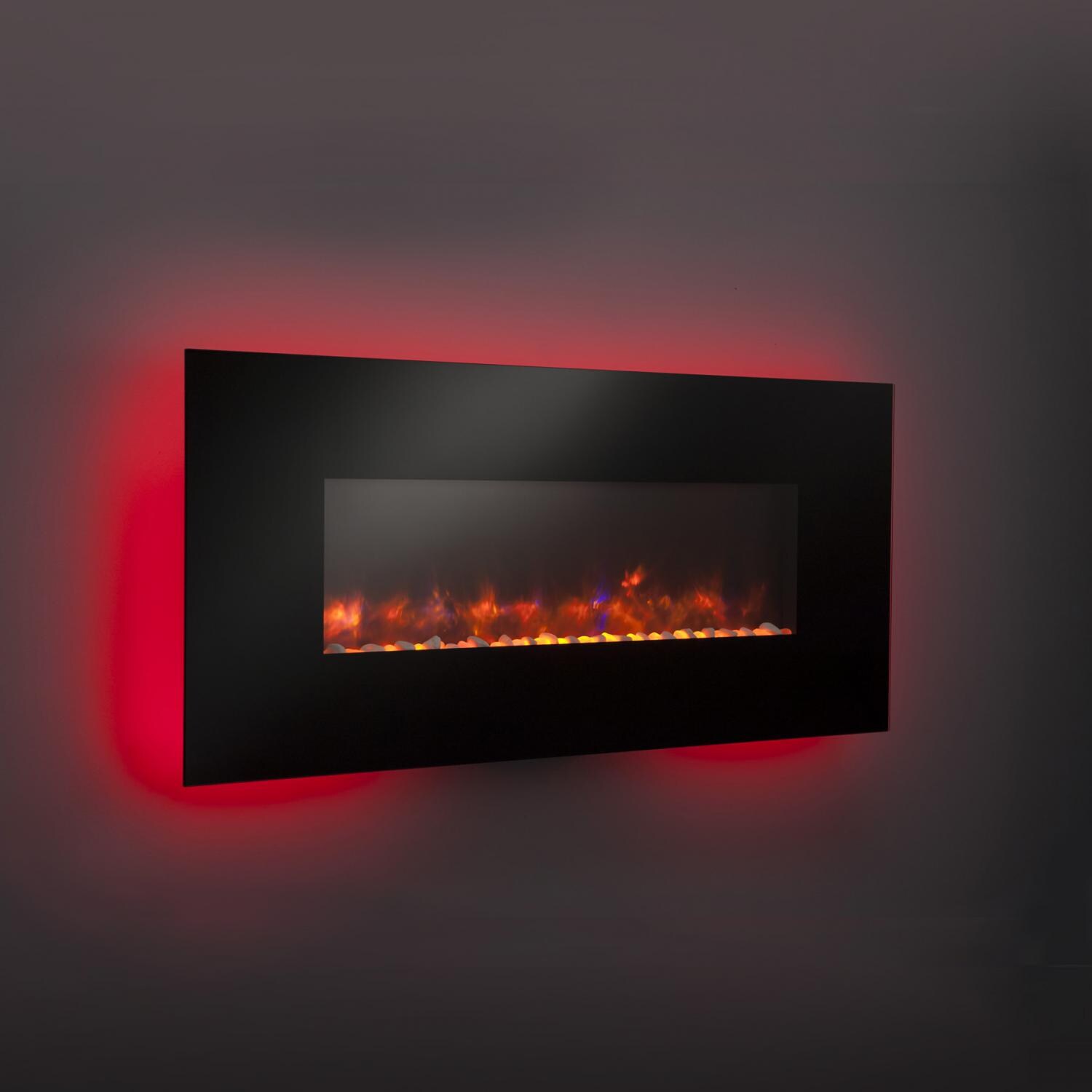 The Outdoor GreatRoom Company 50-Inch Gallery Linear Wall Mount Electric Fireplace - Red thumbnail