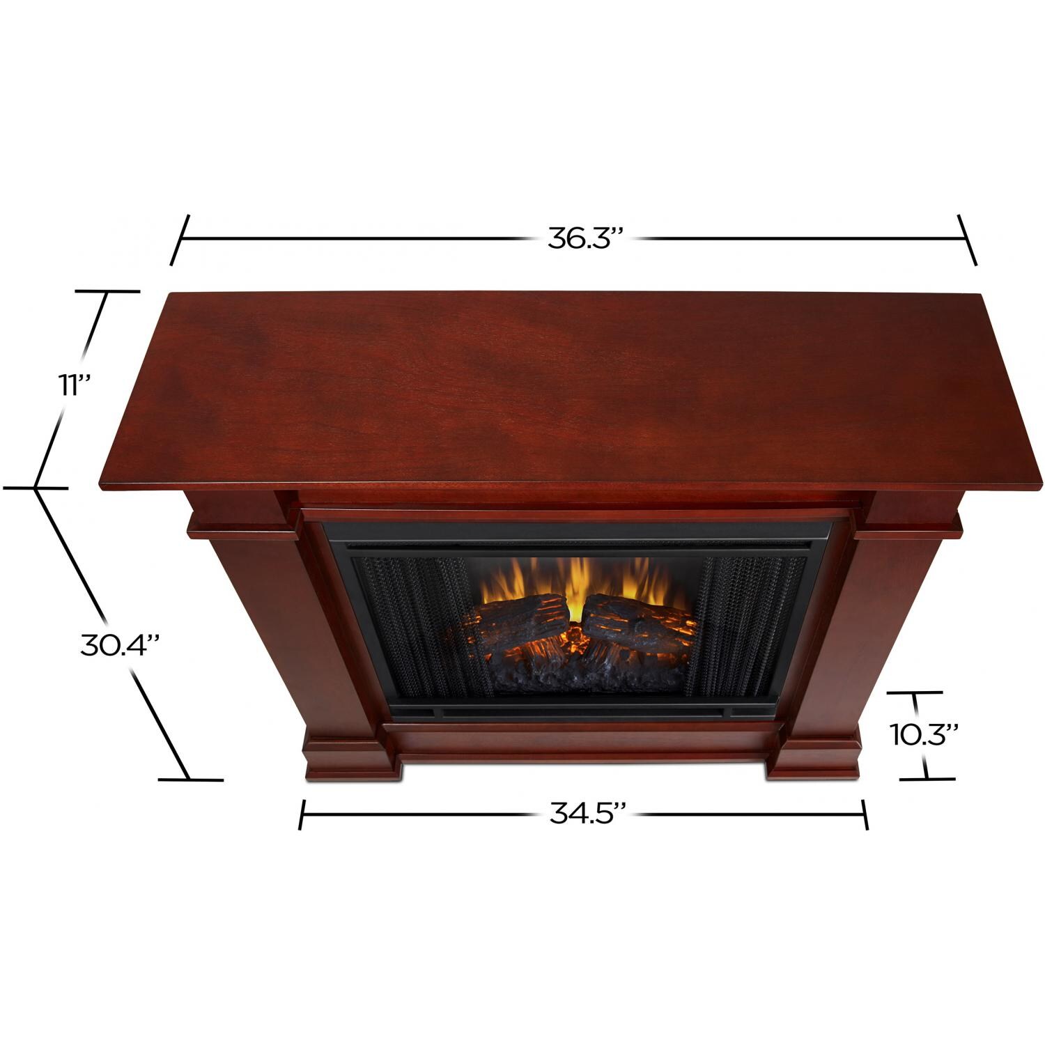 Real Flame Devin Petite 36 Inch Electric Fireplace With Mantel Real Flame Devin Petite 36 Inch Electric Fireplace With Mantel Dark Espresso 1220e De Gas Log Guys