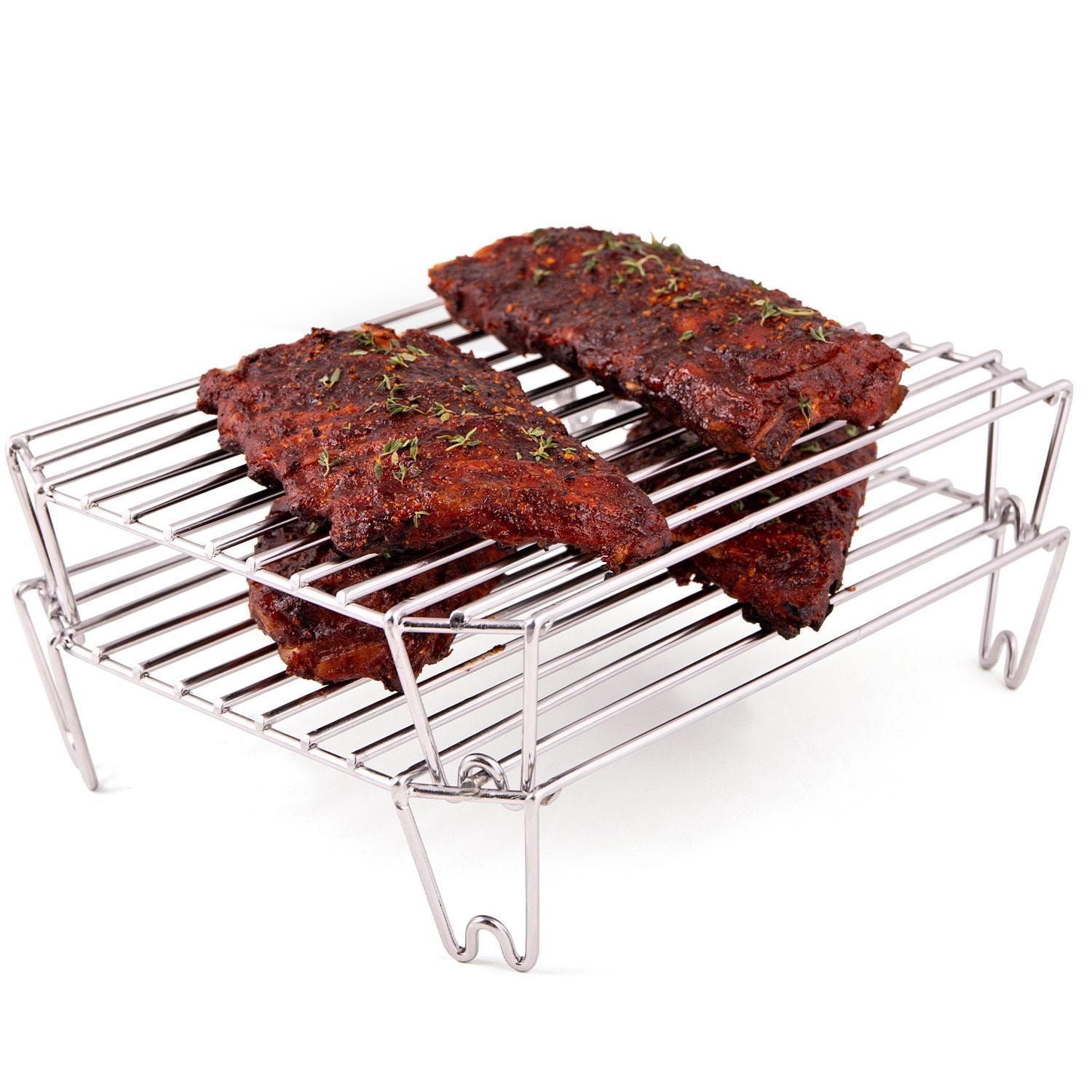 Broil King 63110 Stack-A-Rack - Food - White Background thumbnail