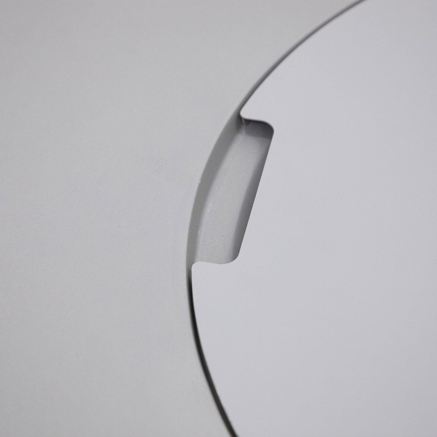 Elementi OFG311LG-LP Pacaya 43-in Liquid Propane Concrete Fire Table w/ Hidden Tank in Light Grey - Lid On - Close Up - Detail thumbnail