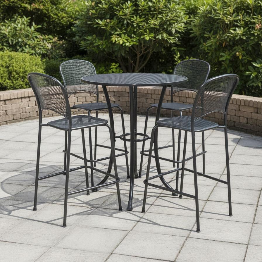 Carlo 5 Pc Steel Bar Set in Gray By KETTLER