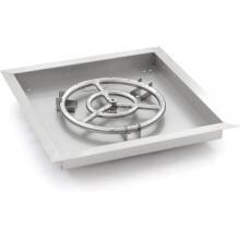 Lakeview Outdoor Designs 18-Inch Square Drop-In Pan With 12-Inch Natural Gas Ring Burner