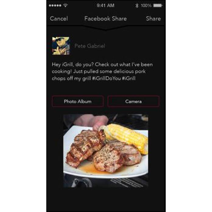 Weber 7203 iGrill 2 Wireless Bluetooth Grill Thermometer App - Social Sharing thumbnail