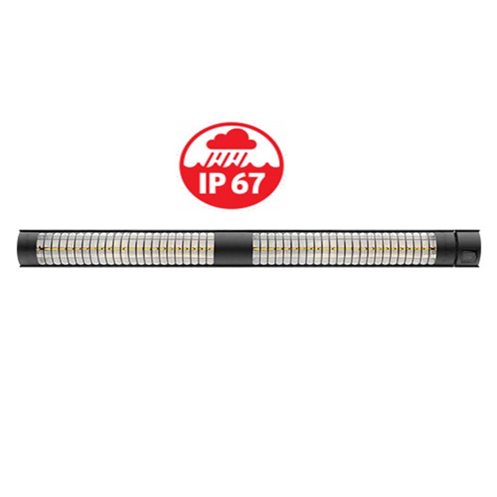 RADtec T4000/12R 50-Inch 4000W Weatherproof Electric Patio Heater - Front View thumbnail