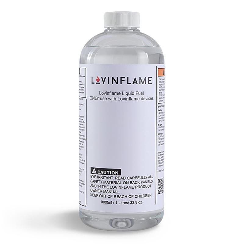 Lovinflame Non-Flammable Non-Toxic Water-Soluble Ethanol-Free Fuel - 1 Liter Bottle - 425010