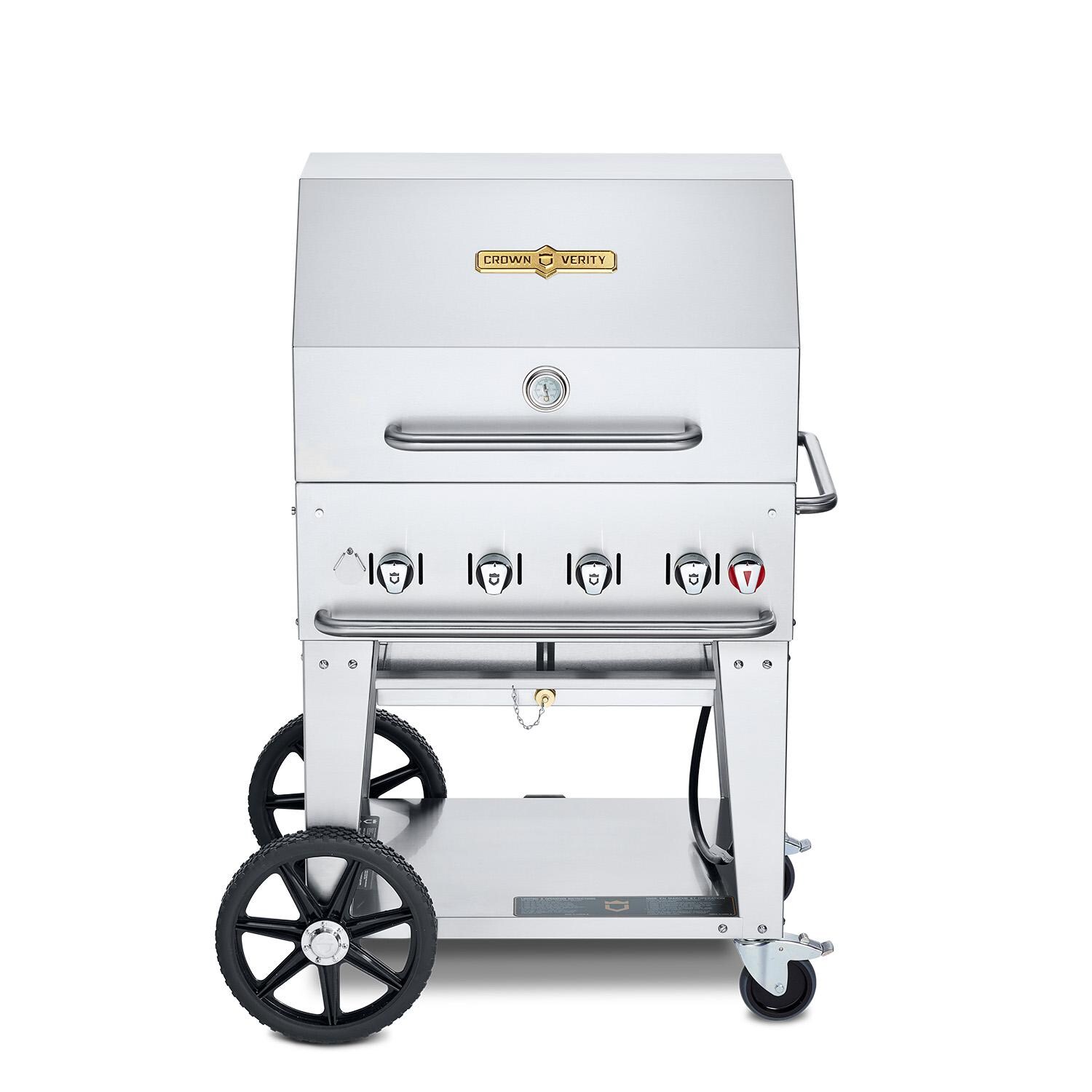 Crown Verity 30-Inch Mobile Propane Grill Dome Package - CV-MCB-30RDP