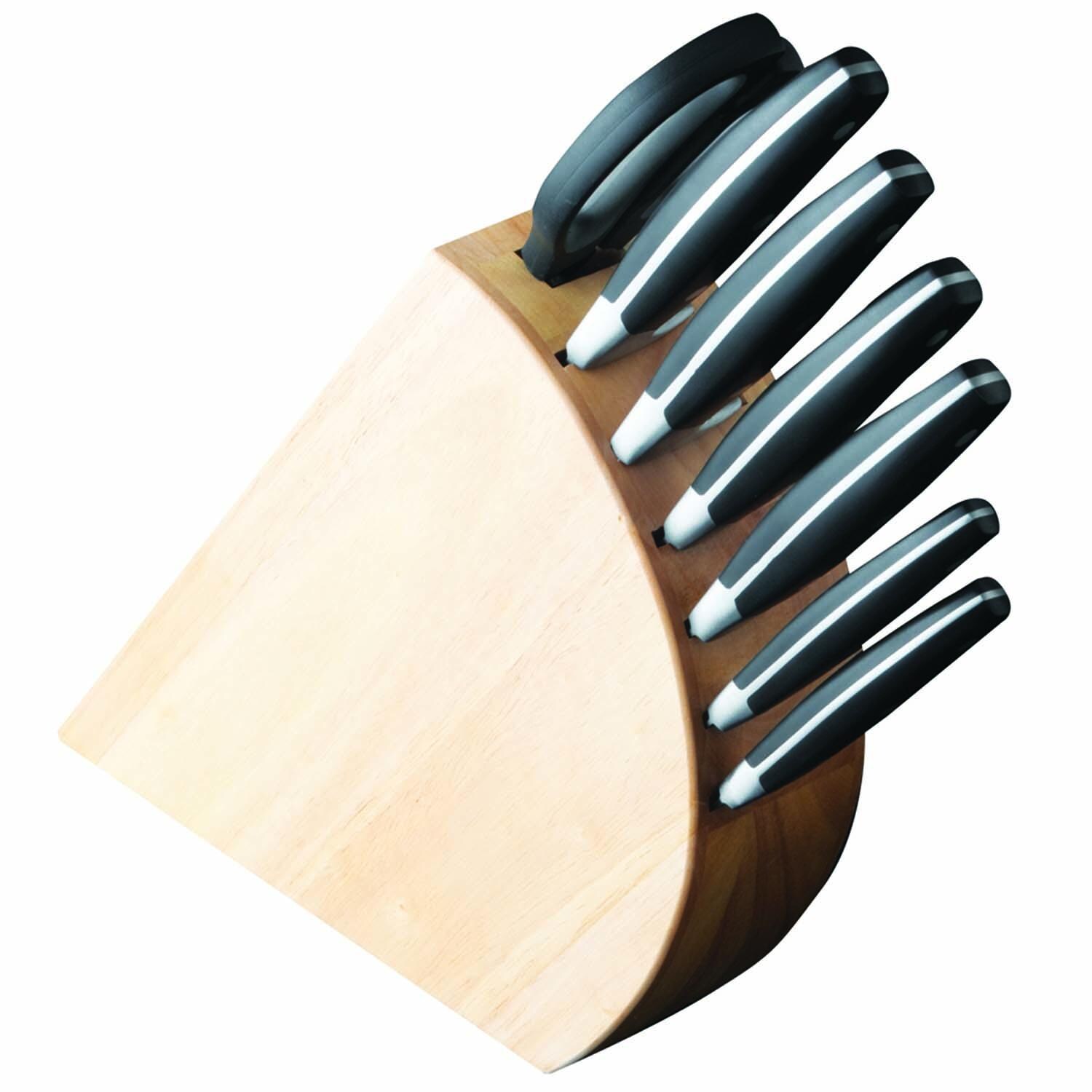 BergHOFF Forged 9pc Stainless Steel Knife Block Set with 3-in-1 Sharpener thumbnail