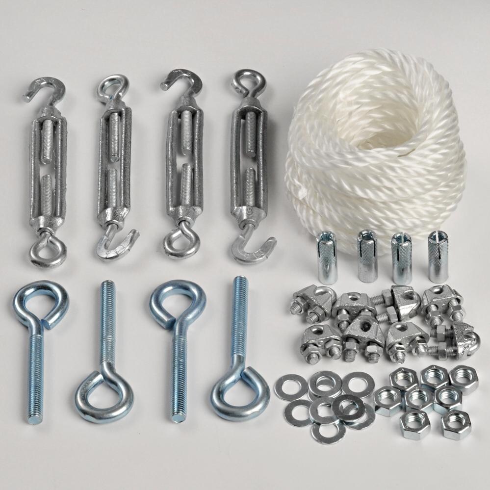 ShadeLogic Sun Shade Sail Heavy Weight 16 Foot Square - Sand Hardware thumbnail