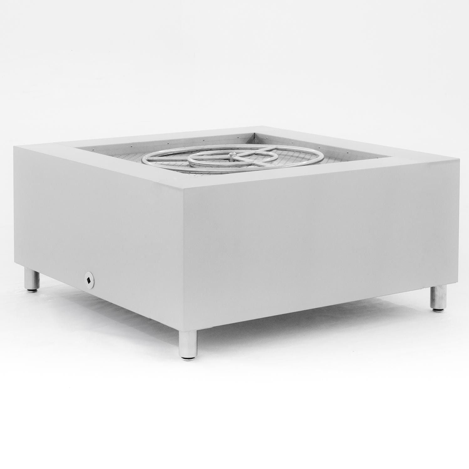 BBQGuys Signature Series 42-Inch Stainless Steel Square Fire Pit - Natural Gas  thumbnail