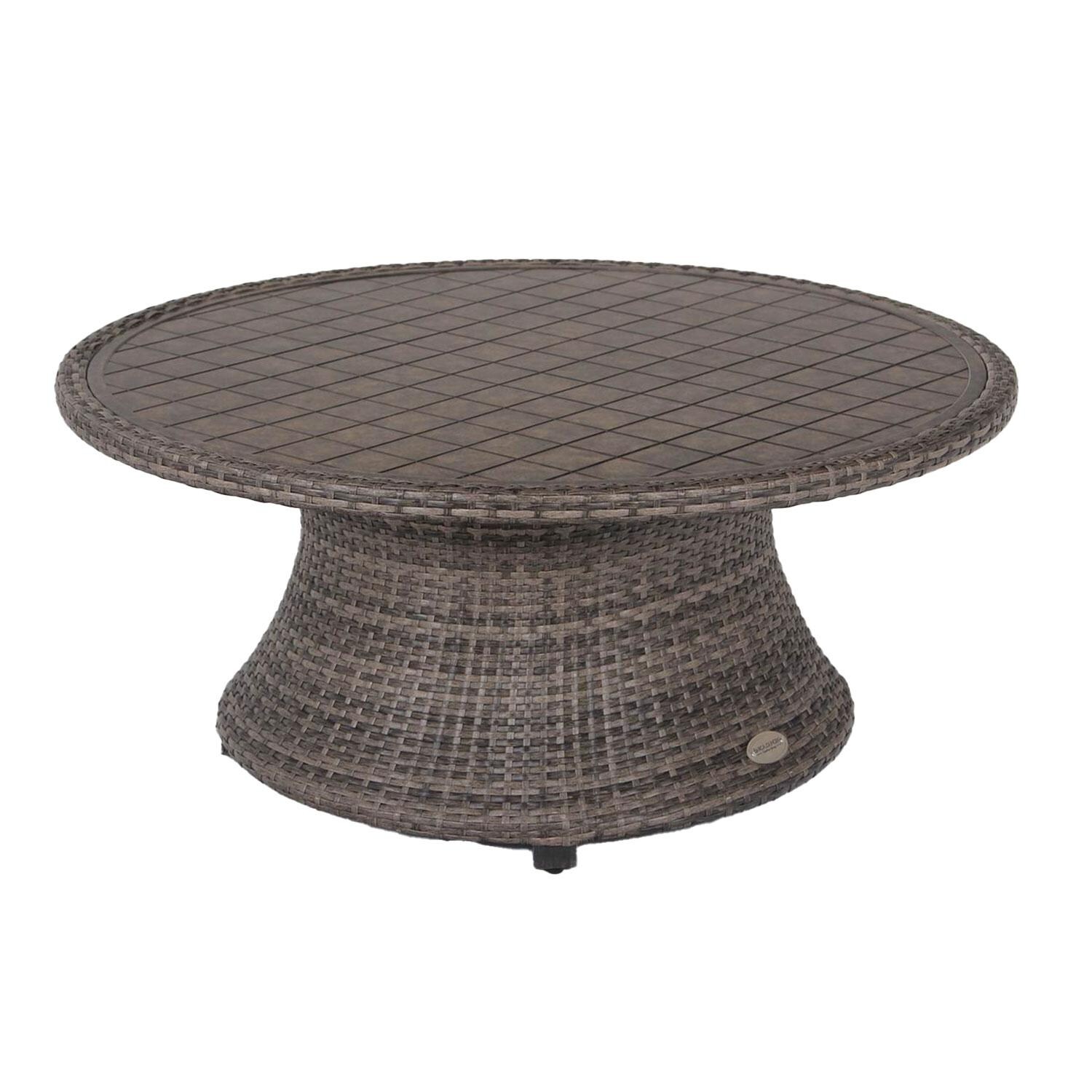 Lakeview LVD-HB-45CT Hillview Bay 45-Inch Round Woven Aluminum Coffee Table thumbnail