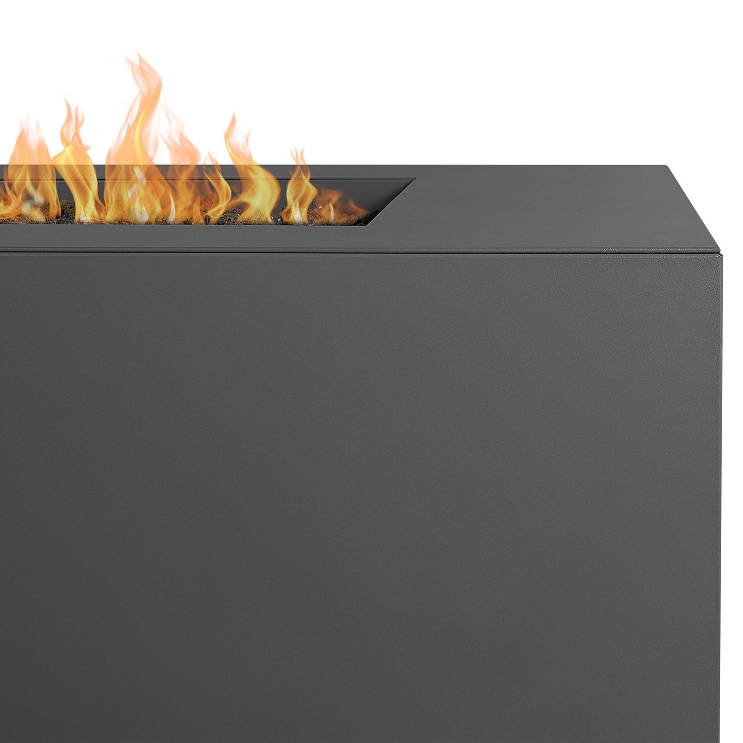 Lakeview Outdoor Designs SC2040LP-SLTE Lakeview Outdoor Designs Covewood 42-inch Square Propane Fire Table - Slate - Detail thumbnail