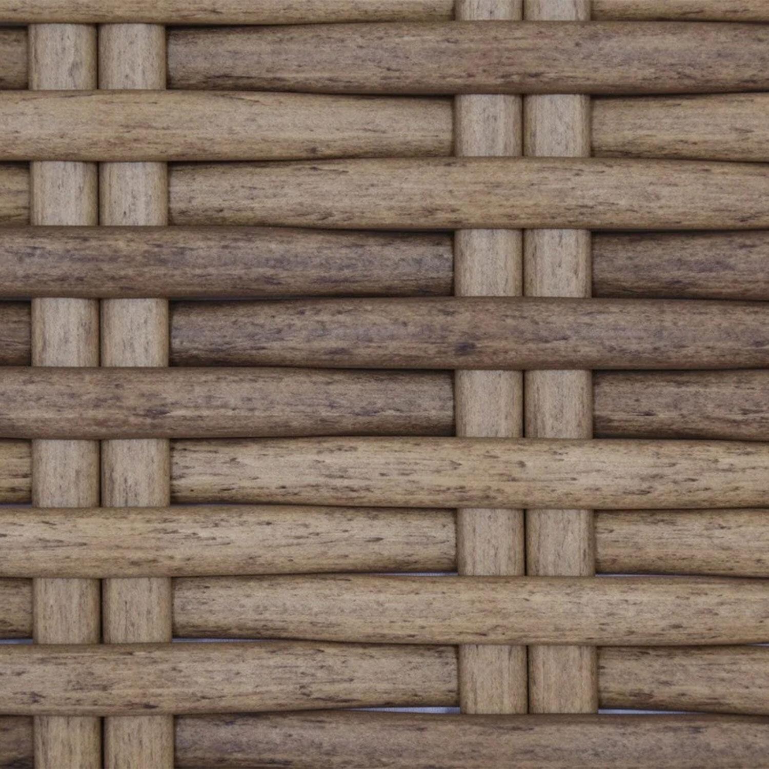 Sunset West - 1701-AC-5492 - Havana Resin Wicker Armless Patio Club Chair W/ Sunbrella Canvas Flax Cushions - Wicker - Finish thumbnail