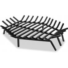 UniFlame 30-Inch Hex Shaped Steel Bar Fireplace Log Grate - C-1549 image