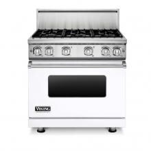 Viking Professional 7 Series 36-Inch 6-Burner Natural Gas Range - White - VGR73626BWH image
