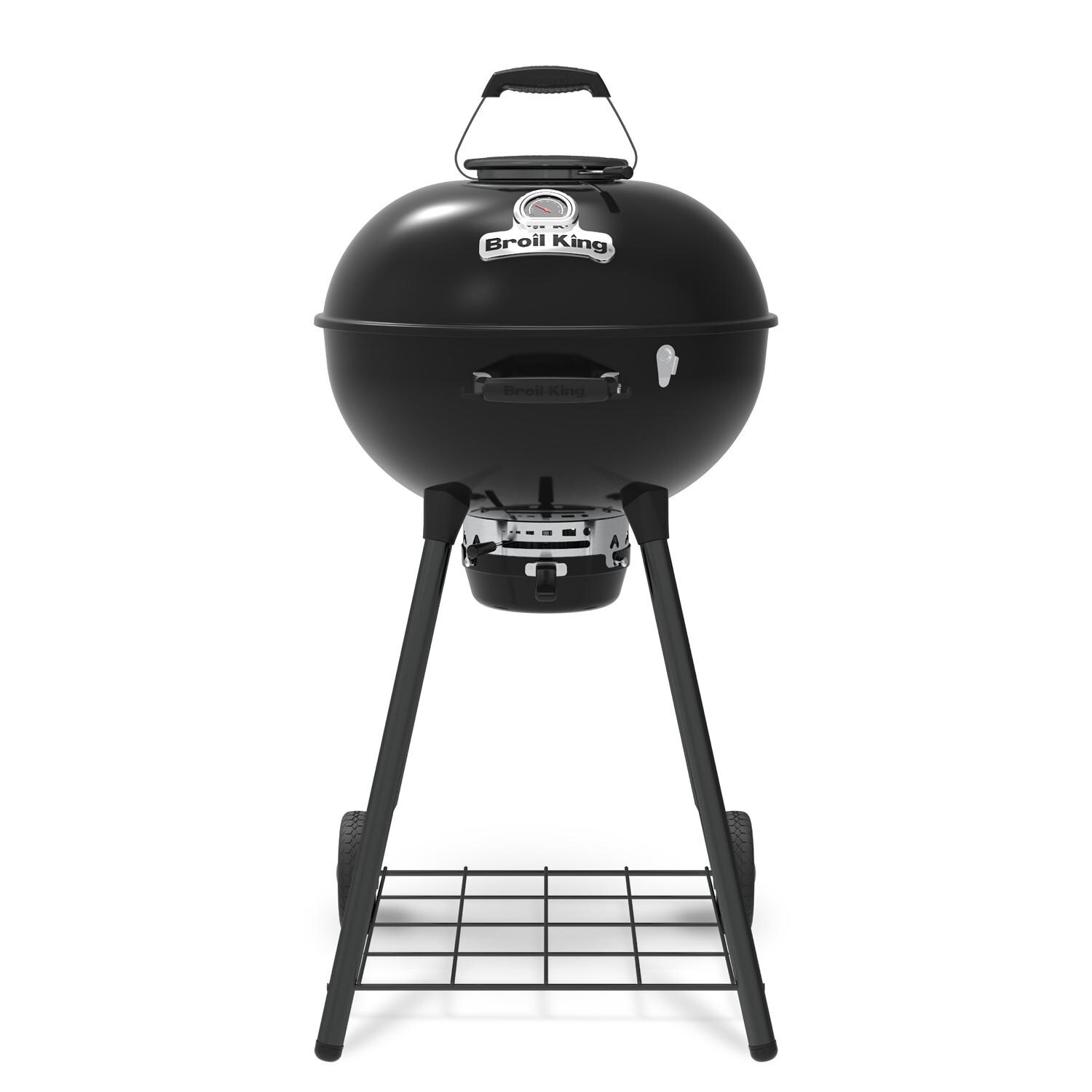 Broil King 401110B Kettle 22 1/2-in Crown Charcoal Grill - Black - White Background thumbnail