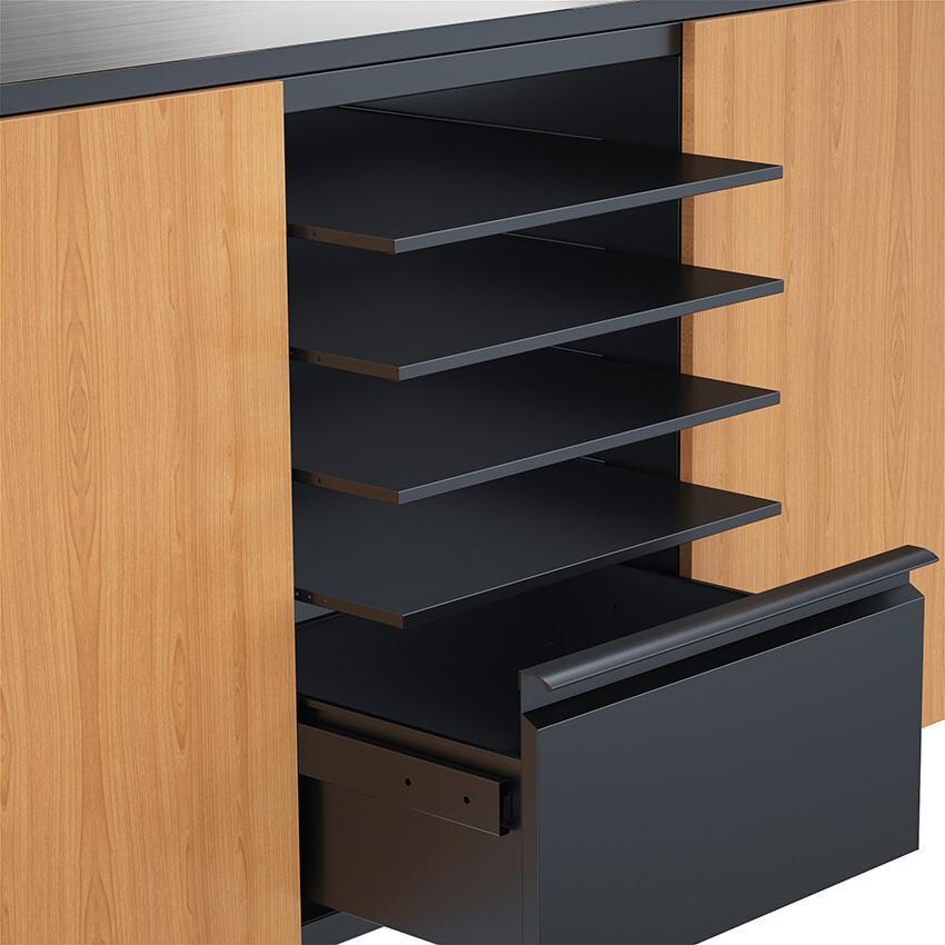 Everdure EPPREPSTAND Pizza Oven Preparation Stand - Drawers Out - Detail thumbnail