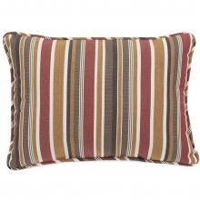 Sunbrella Brannon Redwood Outdoor Throw Pillow W/ Piping By Lakeview Outdoor Designs - 13 X 18 image