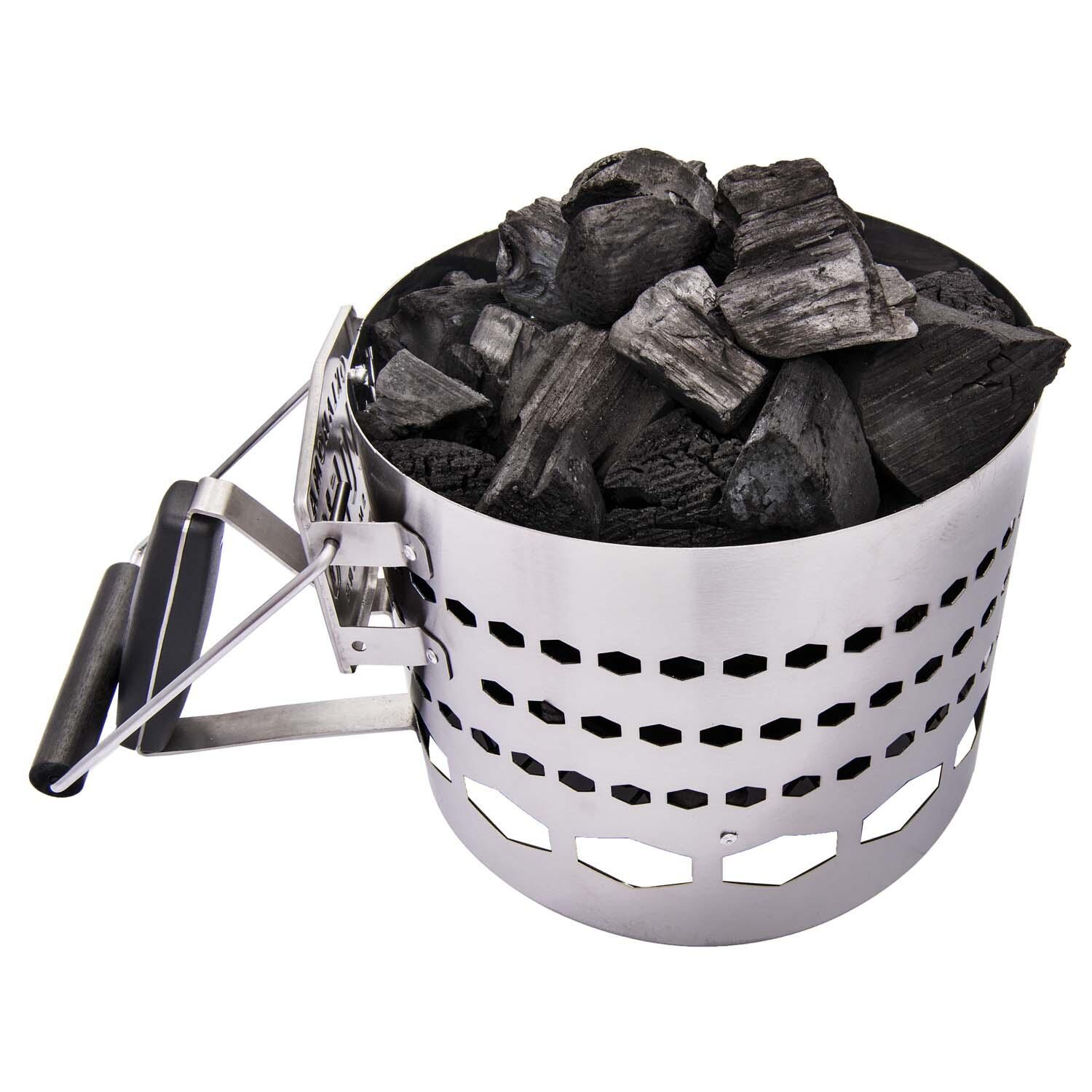Oklahoma Joe's 9848125R04 Halftime XL Charcoal Starter- Shown w/ Charcoal (Not Included) - White Background thumbnail