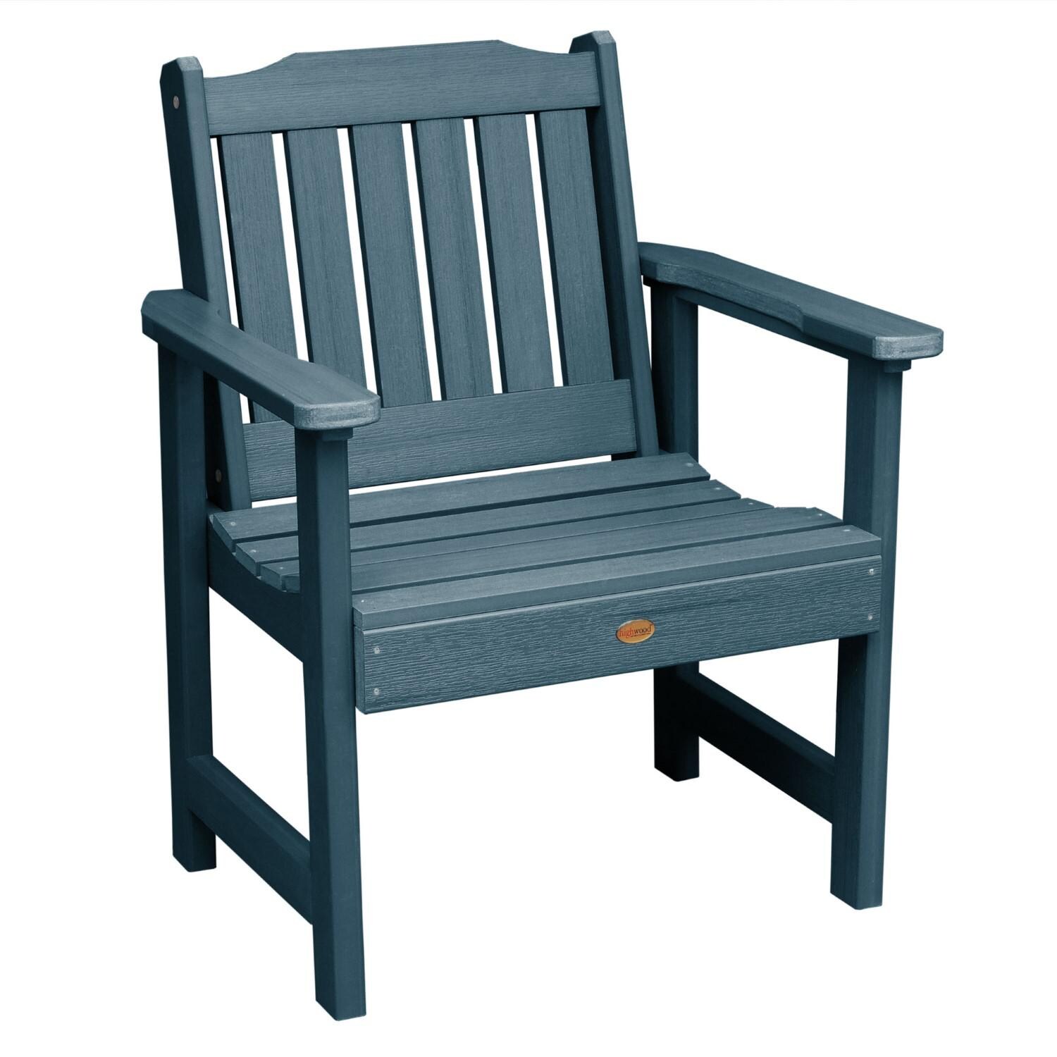 Lakeview Hart Lane Garden Chair - Nantucket Blue - On White thumbnail
