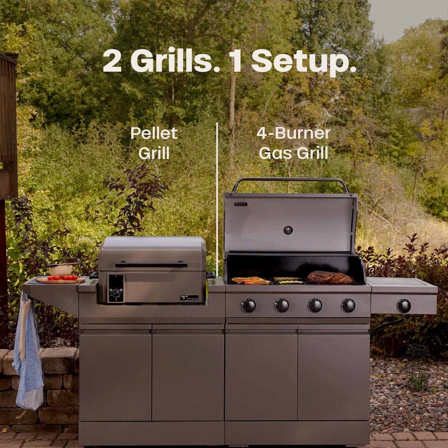 TYTUS TDT-BUN-055 Modular Duo w/ 4-Burner Gas Grill & Pellet Grill - Included - Detail thumbnail