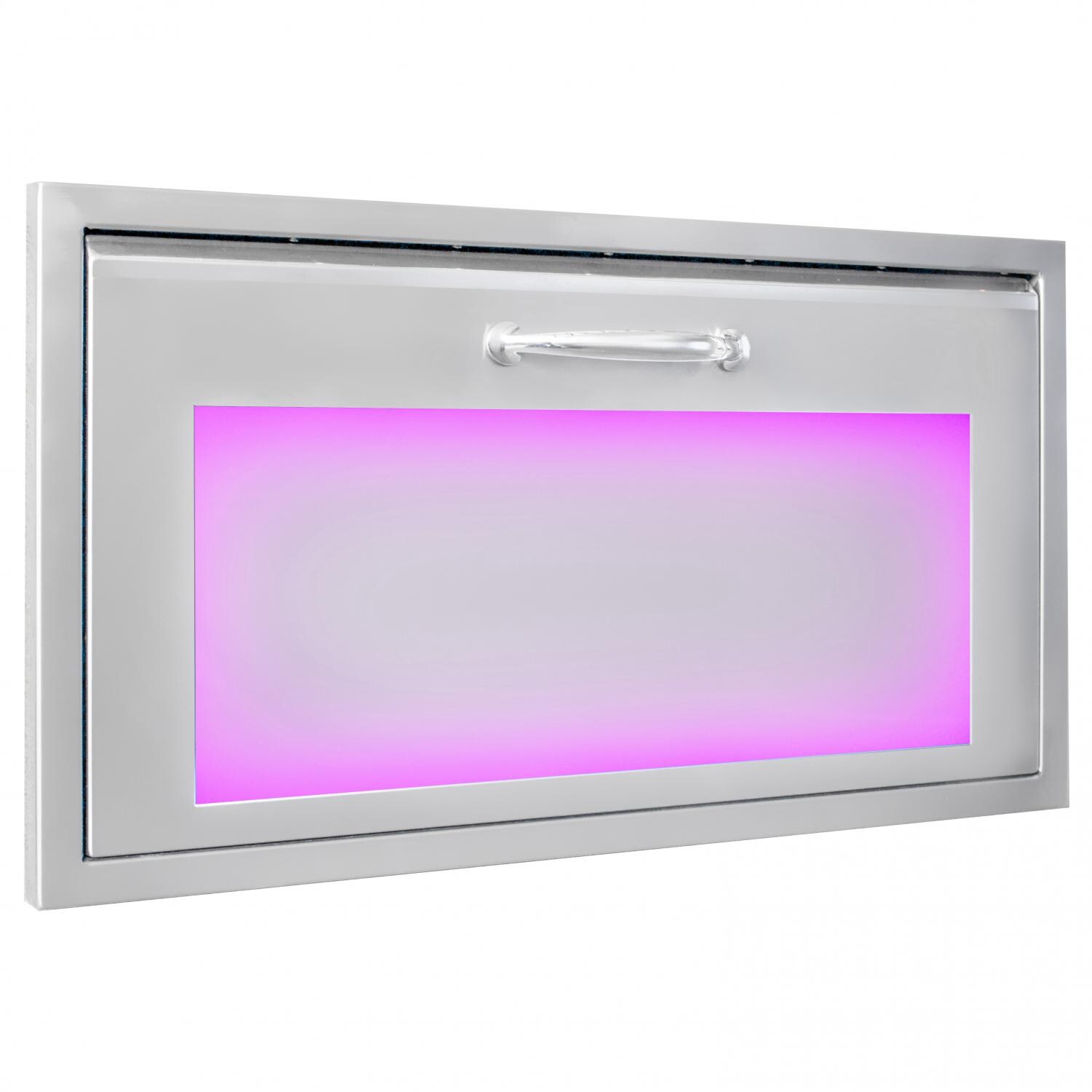 Luxor Illuminated LED 28-Inch Extra Large Single Access Drawer - Purple Light thumbnail