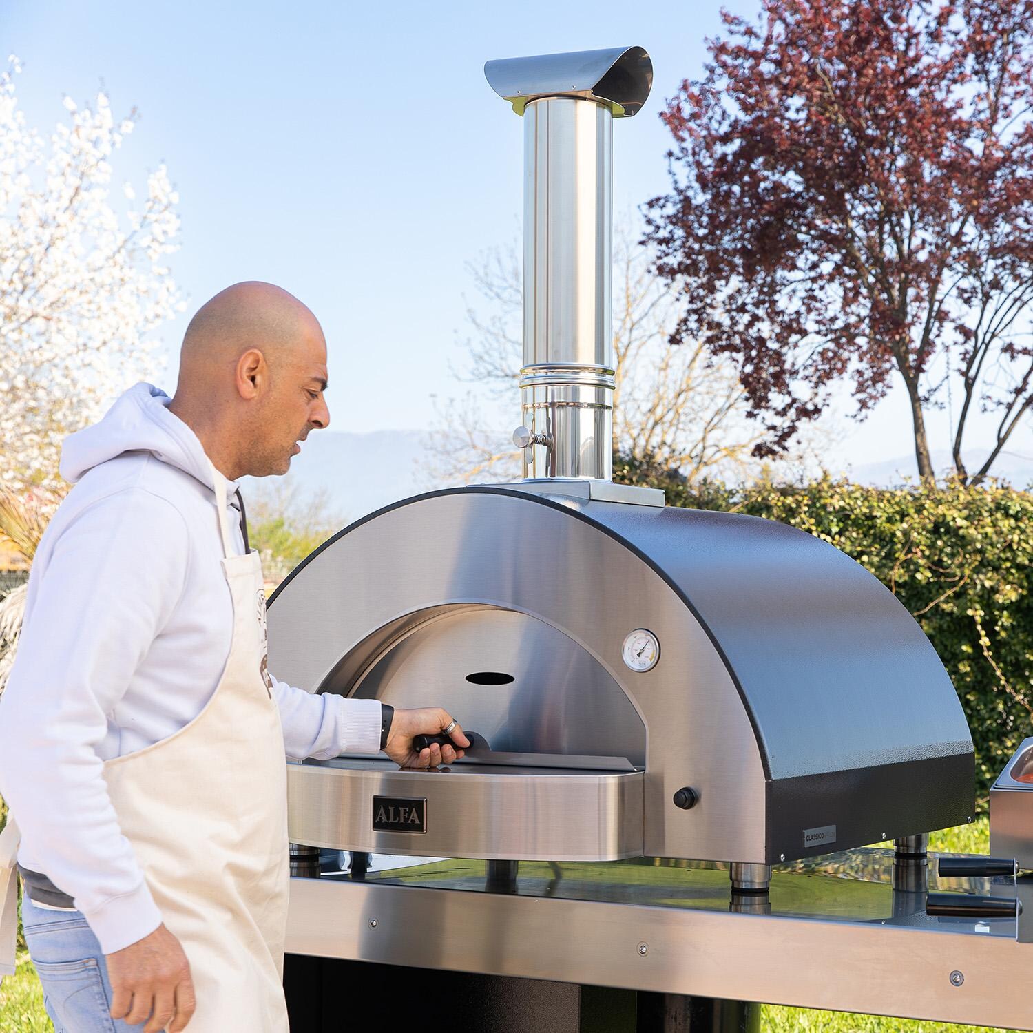 Alfa AC-KITLOWSLO2P Low & Slow Kit For 2 Pizze - Kit Installed - Lifestyle thumbnail