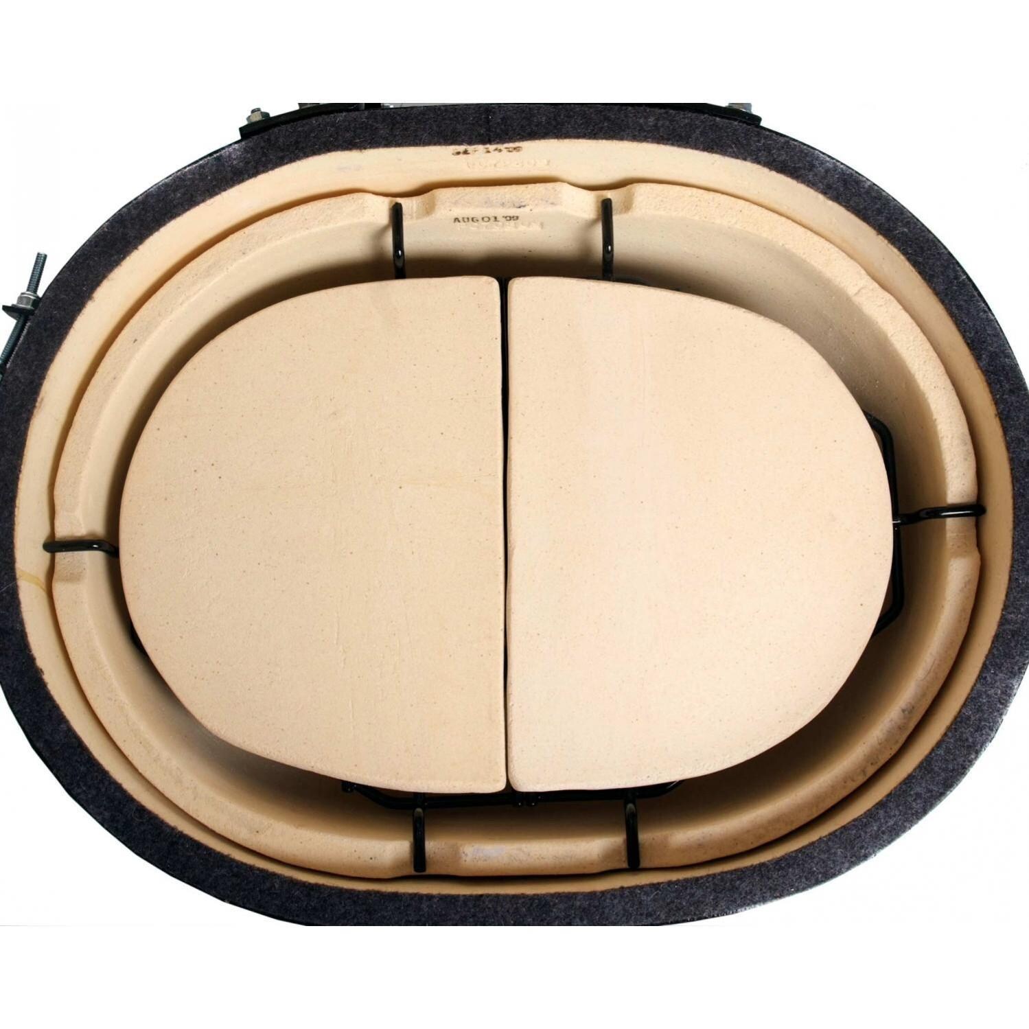 Primo Ceramic Heat Deflector Plates For Oval XL 400 & G 420 324 BBQGuys