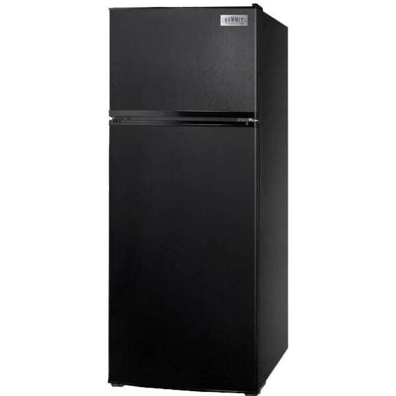 Summit 10.3 Cu. Ft. Refrigerator With Ice Maker - Black - Angle thumbnail