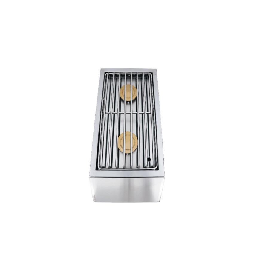 American Renaissance Grill by RCS ASBSSB LP Built-In Propane Gas Double Side Burner - Cooking Grid thumbnail