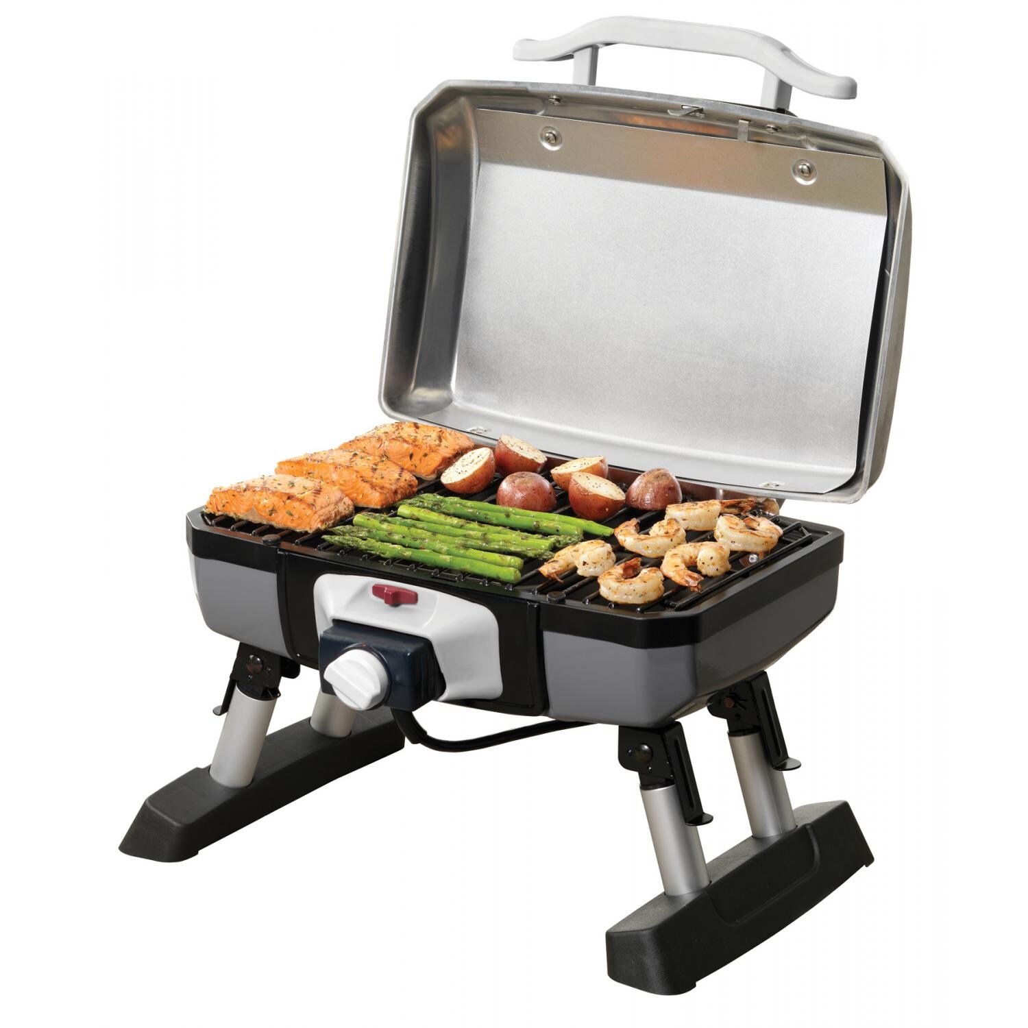 Cuisinart Outdoor Electric Tabletop Grill - Open thumbnail