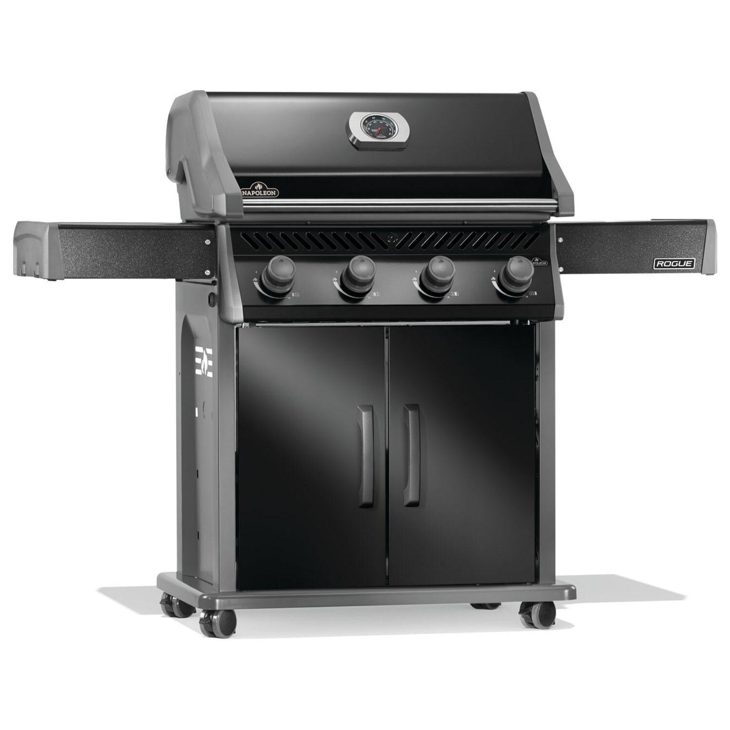 Napoleon R525PK-2-SS Rogue 525 Propane Gas Grill - Black - Right Angle - White Background thumbnail