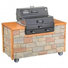 The Good-One Open Range Gen III 36-Inch Built-In Charcoal Smoker - 08300AOH