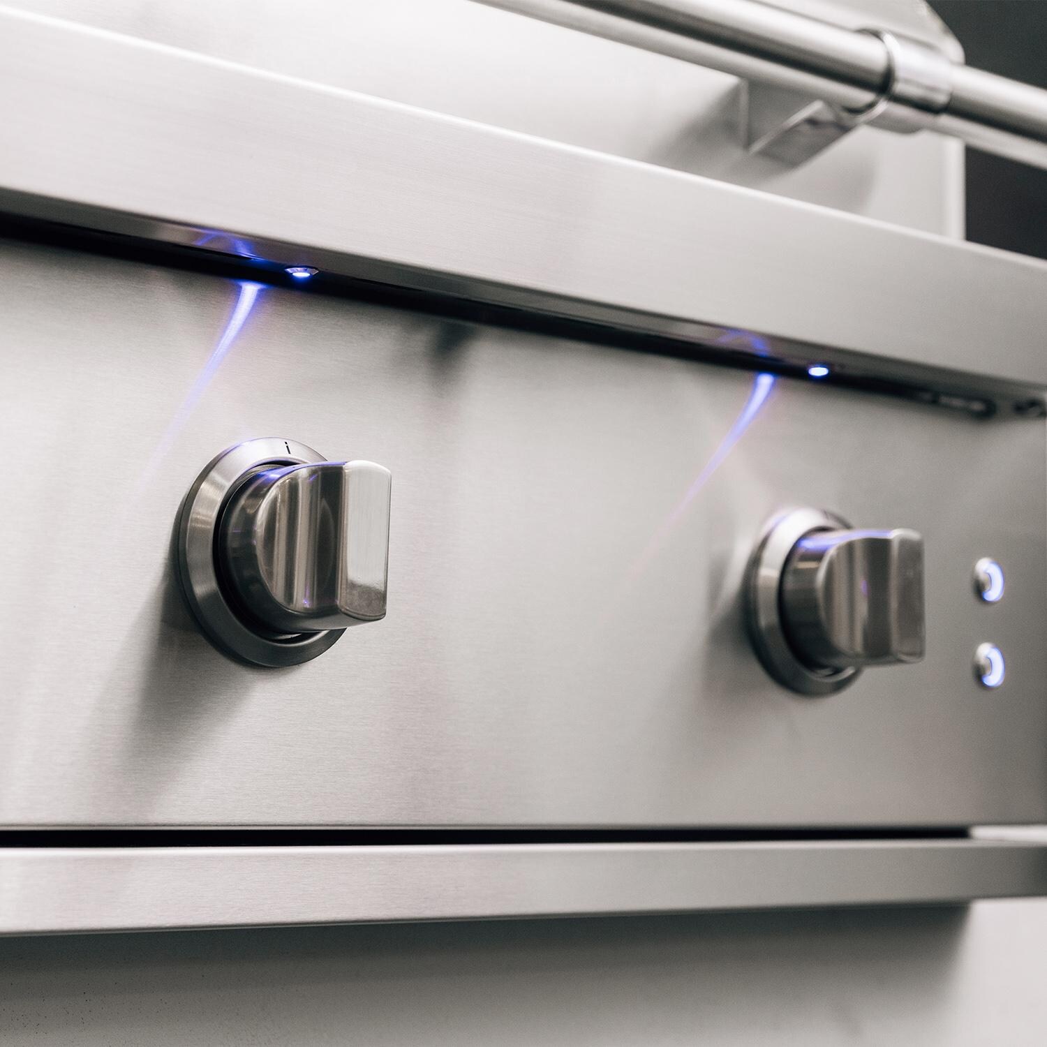 American Made Grills Atlas 36 Inch Grill ATS36-B-NG - Natural Gas - LED Lights and Knobs - Lifestyle thumbnail