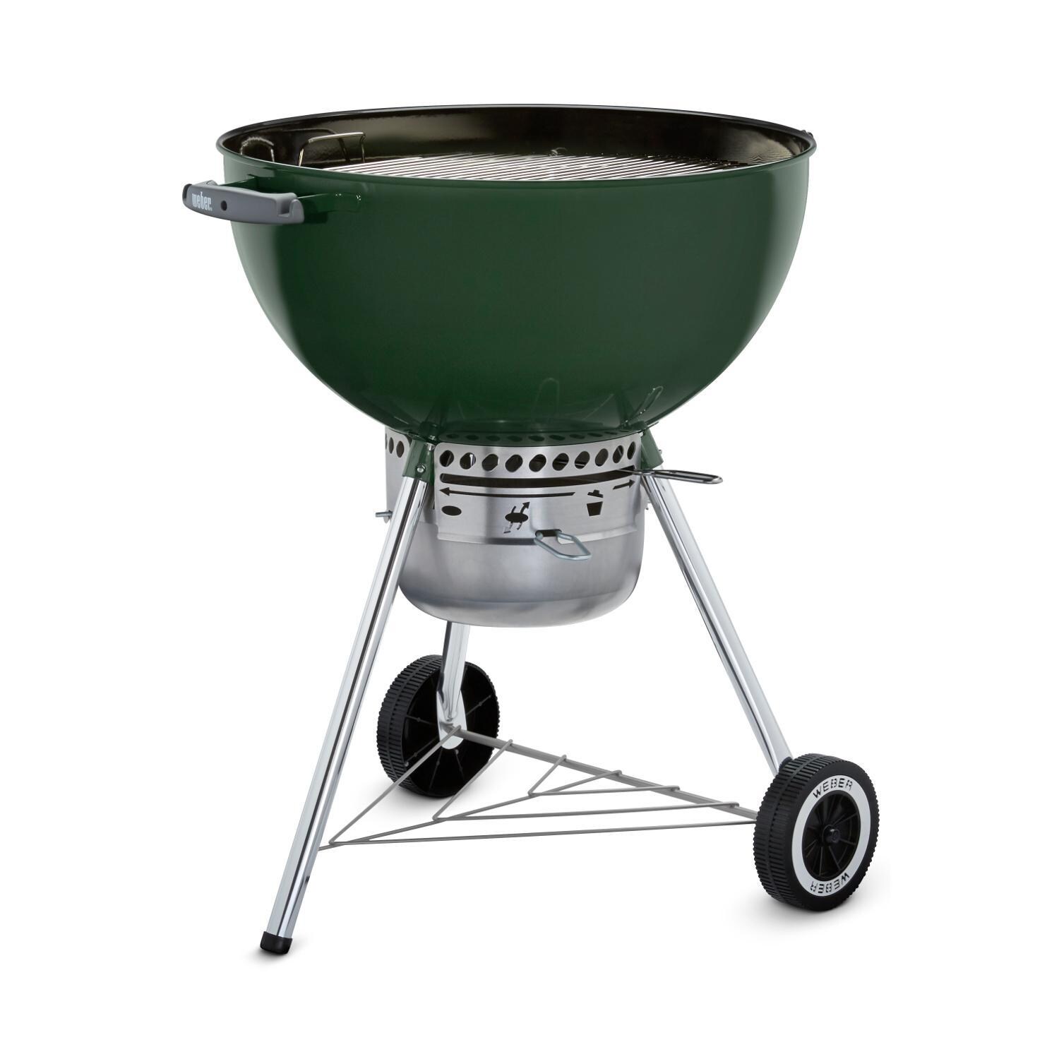 Weber Original Kettle Premium 22-Inch Charcoal Grill - Green - 14407001 - Kettle without Lid thumbnail