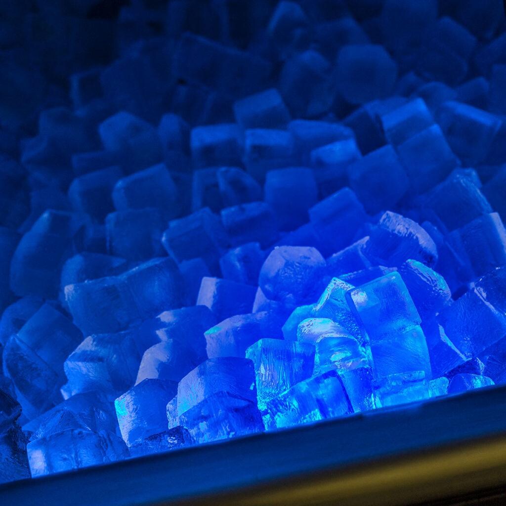 Marvel Professional 15-Inch Built-In Ice Maker With Tri-Color Illiminice And Drain Pump - Blue LED Light thumbnail