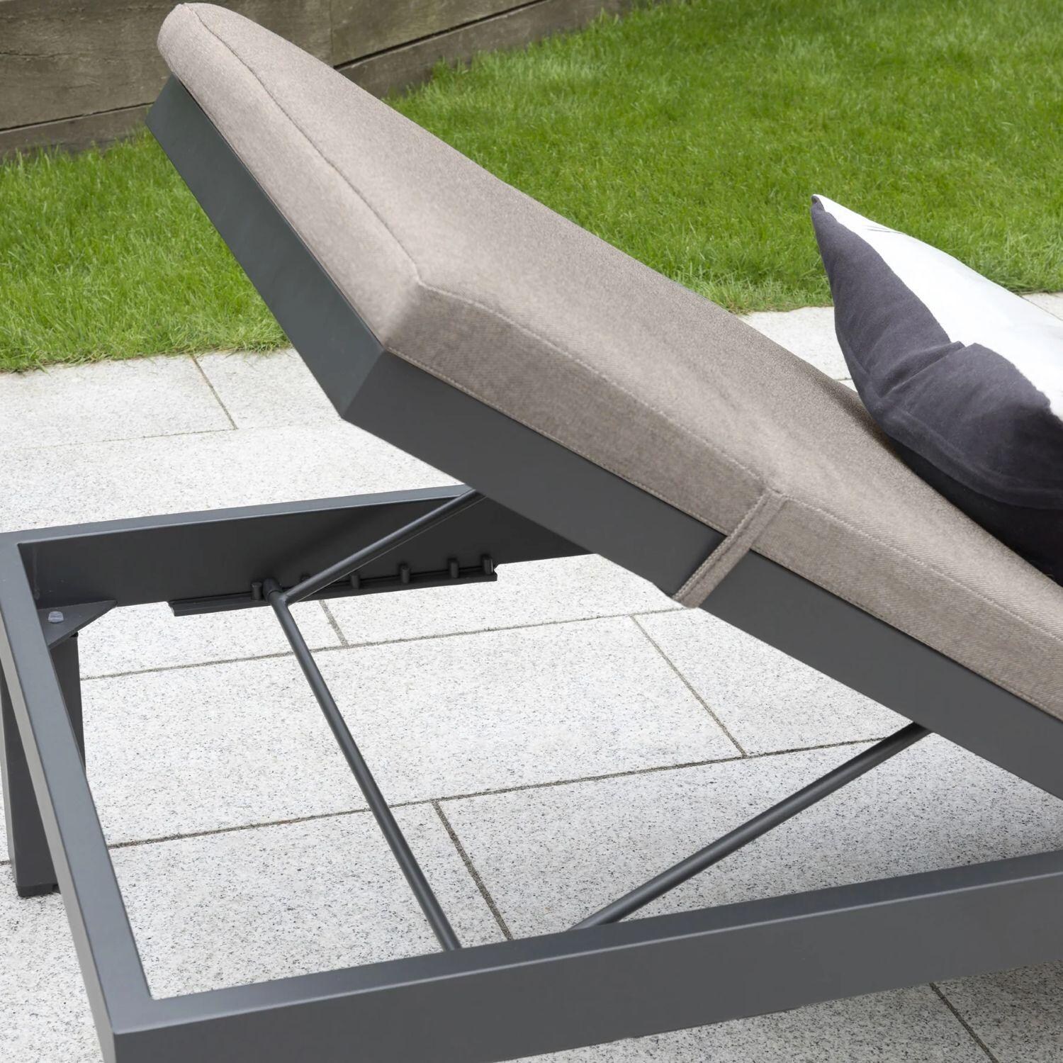 Elba Aluminum Multi-Position Chaise Lounge - Adjustable - Lifestyle thumbnail