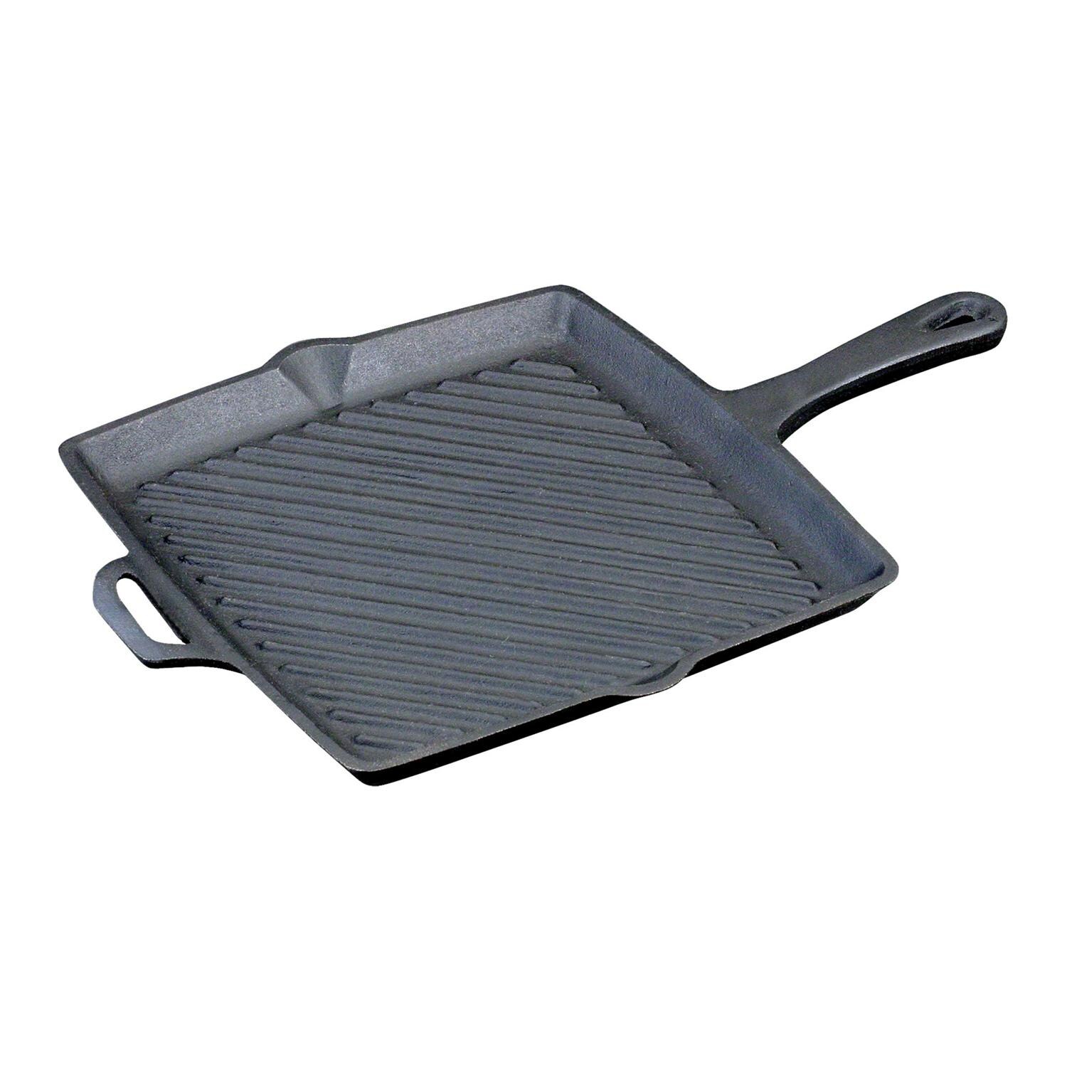 Camp Chef 11-Inch Square Seasoned Cast Iron Grill Pan - SK11R