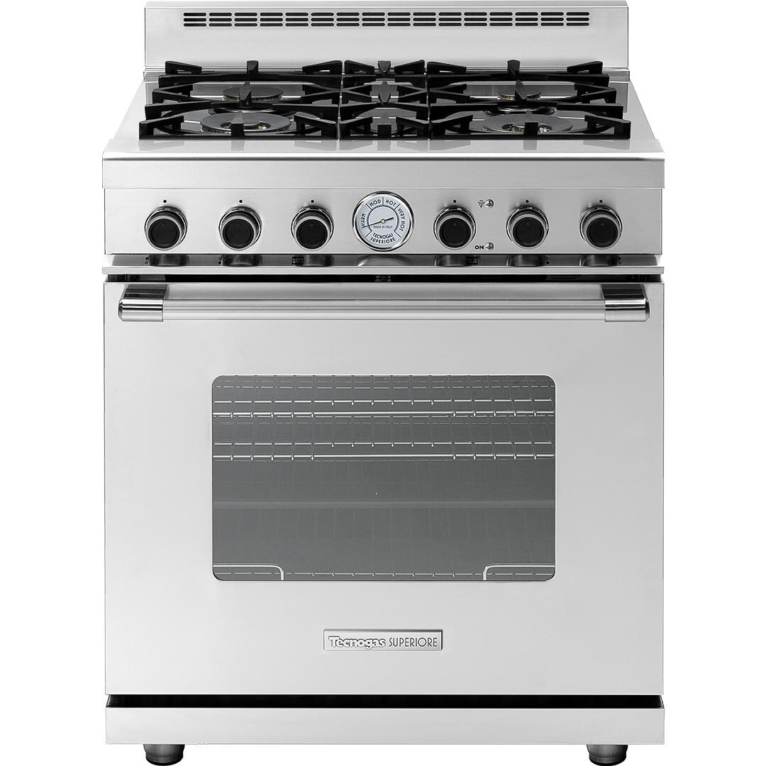 Tecnogas RN301GCS-S-L 30-Inch NEXT Classic Propane Gas Range With 4 Burners - Stainless Steel thumbnail