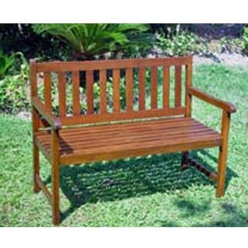 International Caravan 4 Ft. Acacia Wood Bench W/ UV Painted