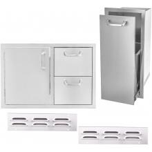 BBQGuys.com Kingston Series 4-Piece Outdoor Kitchen Storage Package image